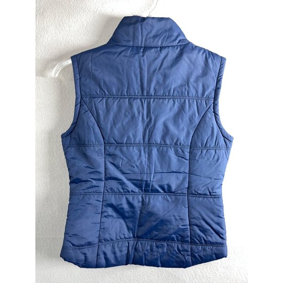 AEROPOSTALE Puffer Vest Navy Blue and Fuchsia Purple‎ Polyfill Women's S Small - Picture 6 of 7